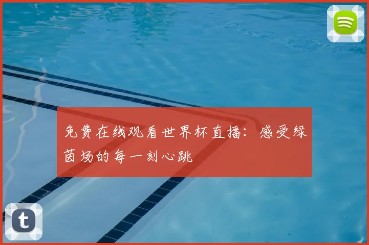 免费在线观看世界杯直播：感受绿茵场的每一刻心跳